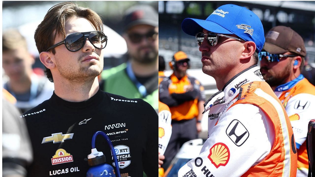Pato O'Ward (L) and Graham Rahal (R)
